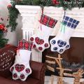 Creative Dog Christmas Socks Christmas Decorations Gift Bag(2pcs)
