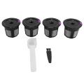 4pcs K Cups for Keurig 2.0 and 1.0 Mini with Coffee Brush and Spoon