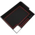 Center Console Tray for Ford Explorer Armrest Storage Box, Red