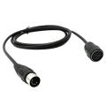 5-pin Din Male to Female Midiat Adapter Cable for Midi Keyboard 1.5m