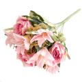 Rose Lily Artificial Silk Flowers for Bride Bouquet Home Rose Red