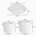 Rice Cooker Small Lunch Container for Microwave Oven 17.5x21x14cm