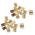 12pcs 1/12 Dollhouse Miniature Cabinet Closet Mini Hinges - Golden