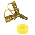 3/8 Inch Y-splitter Quick Connect/disconnect Adapter for Natural Gas