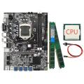 B75 Eth Mining Motherboard+cpu+switch Cable Ram Support Ddr3 B75 Usb