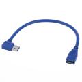 Blue Superspeed Usb 3.0 Type A Male to Mini B 10 Pin Male Adapter Cable Cord