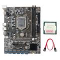 B250c Btc Mining Motherboard with G3900 Cpu+sata Cable for Btc