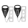2 Pack Portable Door Lock Solid for Safety In Hotel Apartment B