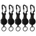 5 Pack Retractable Key Fob,retractable Card Holder, Key Lanyard