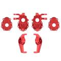 Metal Front Steering Knuckle C Hub Carrier Set for Traxxas Trx4,red
