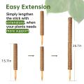 4pcs Coir Totem Pole Moss Stick for Indoor Potted Plants Support