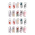 10pcs/lot Transparent Shell Plastic Pill Container Pill Cases Bottle