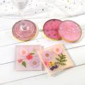 4 Pack Round and Square Shape Coaster Base Silicone Mold Resin Molds