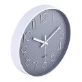 14 Inch Non-ticking Wall Clock Silent Battery Operated Clock (gray)