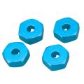 8x Aluminum Alloy 12mm Combiner Wheel Hub Hex Adapter Upgrades,blue