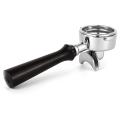 58mm Portafilter, Stainless and Wooden Handle for Espresso Machine