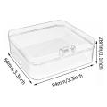 24 Pcs 3.3x3.3 Inches Empty Hinged Box, for Jewelry, Hardware, Crafts