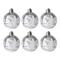 6pcs Christmas Ball for Christmas Tree Decoration Clear Baubles Decor