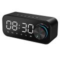 Mirror Alarm Clock Bluetooth Speaker Digital Display Music Player