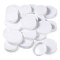 Plastic Regular Mouth Mason Jar Lids White Storage Caps 20pcs