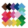 18pcs 12x12 Inch Infusible Transfer Ink Sheets, Pre-prited