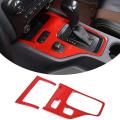 For Ford Ranger 2015-2021 Car Gear Shift Panel Cover, Red
