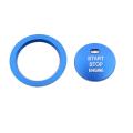 Car Start Engine Button Cover Stop Key Ignition Switch Sticker Blue