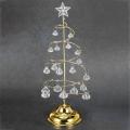 Led Crystal Christmas Tree Table Lamp Copper Line Night Light(warm)