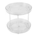 2 Tier Lazy Susan Turntable,cabinet Organizer for Pantry, Plastic