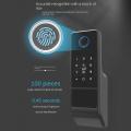 Bluetooth App Smart Fingerprint Electronic Rim Lock for Outdoor Door