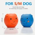 Squeaky Dog Toys -cute Funny Pigge Latex Dog Balls for Small