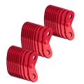 30 Pcs Aluminum Alloy Rope Cord Adjuster, Rope Adjuster Adjusters Red