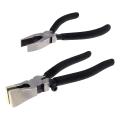 2 Pieces Glass Breaking Pliers for Stained Glass Tools,black