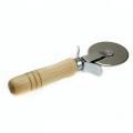 Stainless Steel Wood Handle Pizza Wheel Cutter