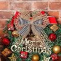 2 Rolls 20 Yards By 2.5 Inch Christmas Mesh Burlap Wired Ribbon