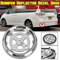 2pcs Car Rear Bumper Reflector Bezel Base Cover Cap for Toyota Sienna