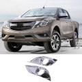 Car Abs Chrome Front Fog Lamp Light Decoration Cover Trim for Mazda