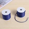 Round Waxed Thread Necklace Rope Leather Cord Thread, Sapphire