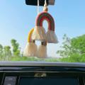 Macrame Car Air Hanging Essential Oil Diffuser Small Boho Rainbow