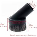 25mm Horse Hair Dust Brush with 1-1/4inch to 1-3/8inch Hose Adapter