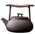 Handmade Retro Kungfu Tea Ceremony Ceramic Teapot for Japanese Style