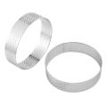 Stainless Steel Tart Rings,heat-resistant Perforated Cake Mousse Ring