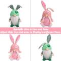 Easter Gnomes Decor 2 Pcs Plush Easter Bunny Elf Stuffed Doll Rabbit