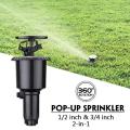 Pop-up Spray Head Sprinkler Rotating Drip Irrigation Garden Sprayer