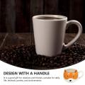 Ceramic Coffee Cup Cartoon Fox Shaped Cup Animal Pattern Home Kitchen
