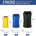 3 Pack Waterproof Dry Bag Ultralight Sacks,for Kayaking Camping