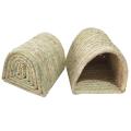 Handwoven Straw Pet Nest for Rabbit Guinea Pig Nest Pet Supplies-s