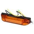 6 Led Clearance Side Marker Light Indicator Lamp Strip 12v, Orange