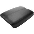 Center Console Lid Armrest Cover Synthetic Leather Plastic Black