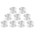Car 9 Pcs Clear Soft Plastic Double Sided Suction Cup